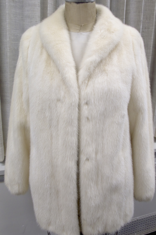 gorgeous white fur coat