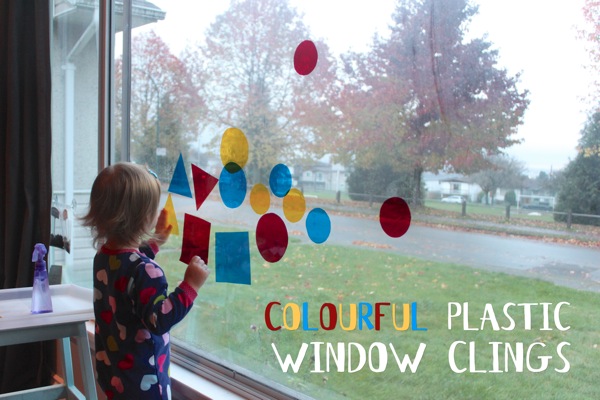 Colourful Plastic Window Clings