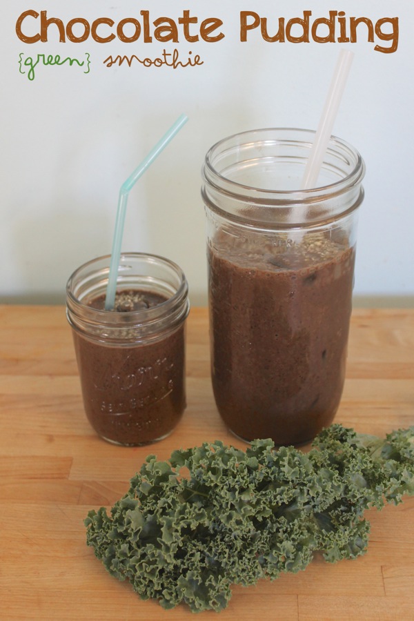 Chocolate Pudding [Green} Smoothie Mama.Papa.Bubba.