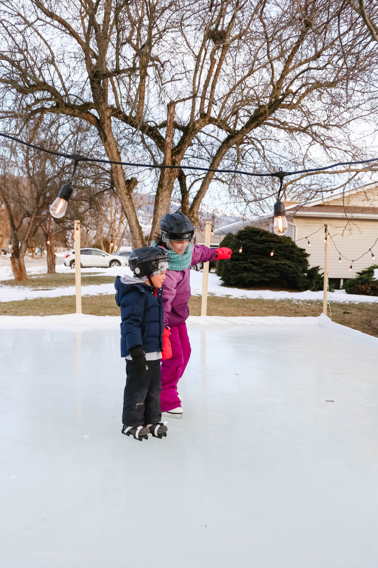 Easy DIY Outdoor Skating Rink | Mama.Papa.Bubba.