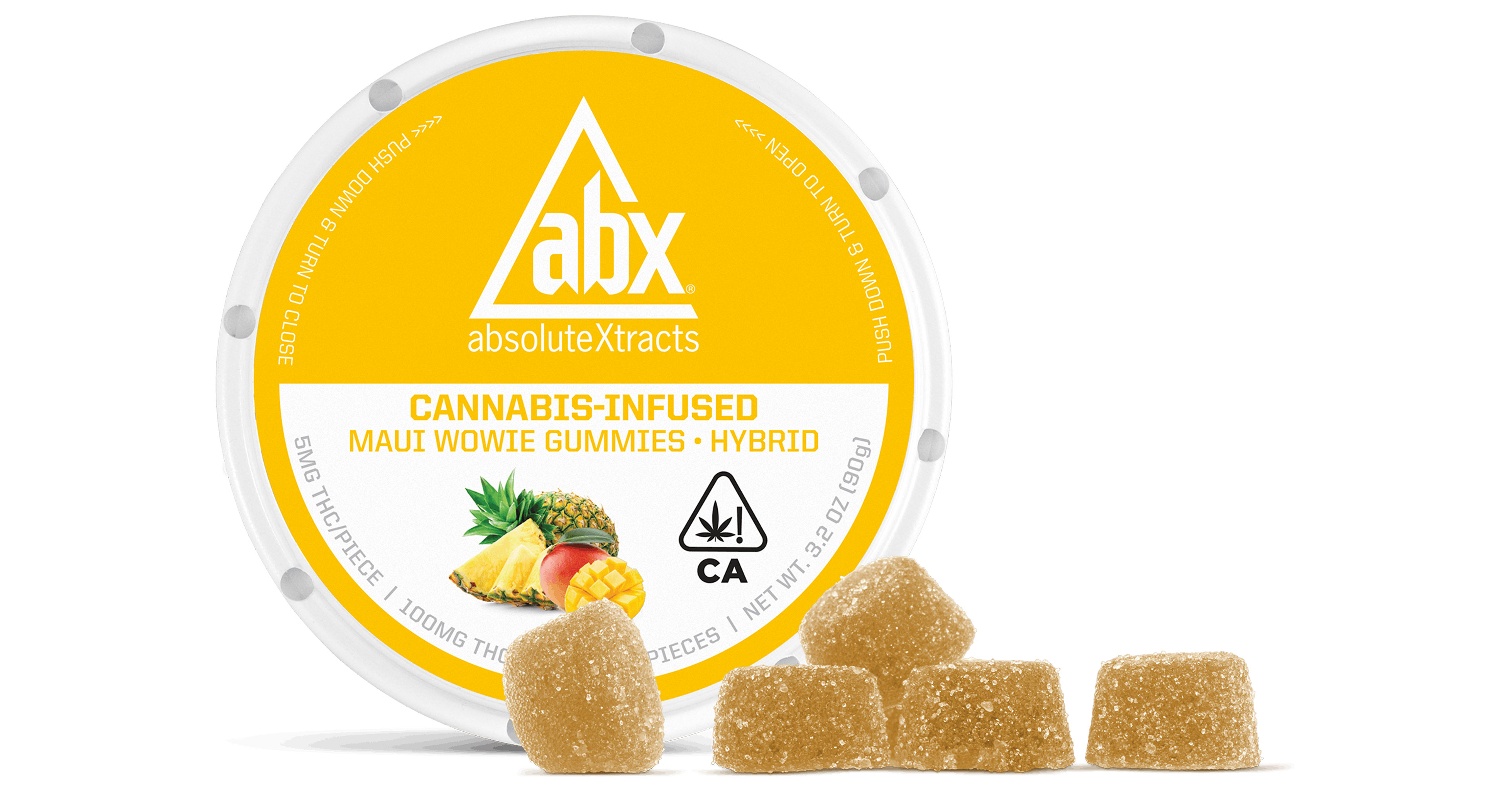 ABX Maui Wowie Strain Specific Gummies 100mg San Diego, Vista