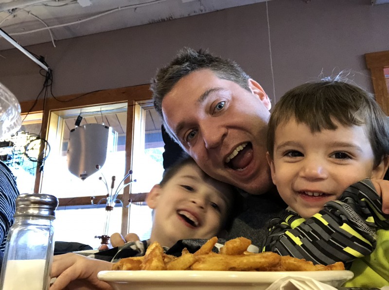 Frank with nephews