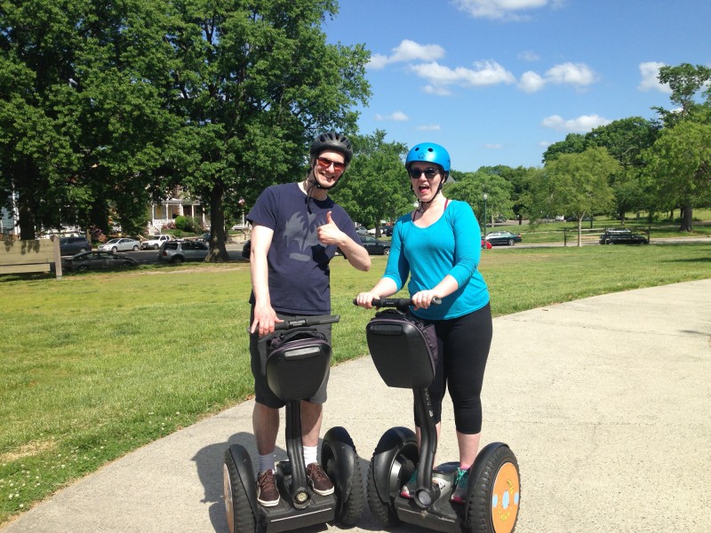 Meghan and Dave take a Segway Tour