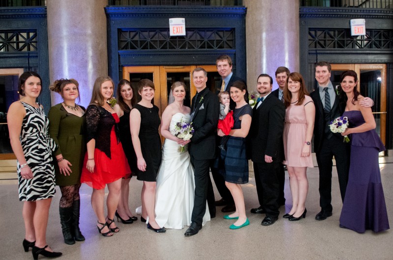 With some of the cousins at our wedding