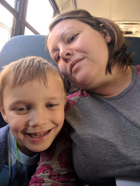 1st bus to prep for kindergarden!