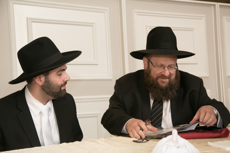 Eliot with his rabbi, Rabbi Katzenstein, Rosh Yeshiva of the Five towns