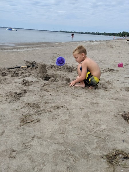 Playing in the sand