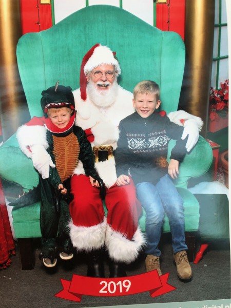 Santa and a dinosaur walked in a room...