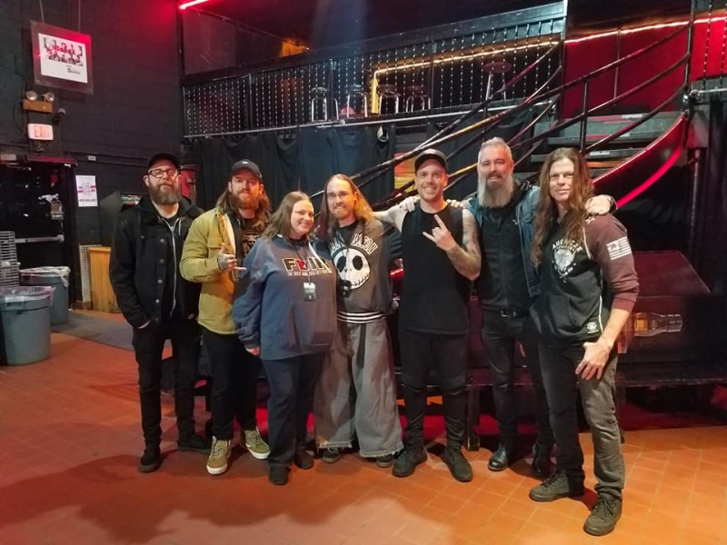 Meeting the band In Flames.