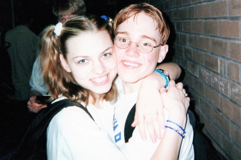 Brian and Jessica HS Pride day - 9th grade.