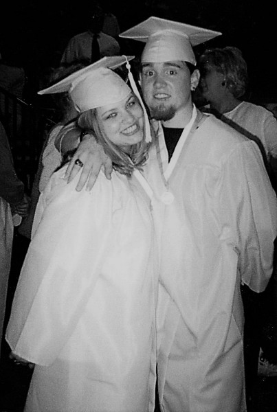 Brian and Jessica at Graduation - 12th grade.