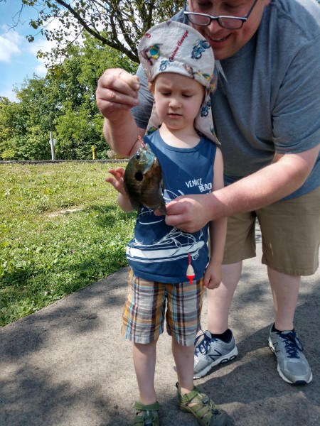 Nick fishing with our nephew