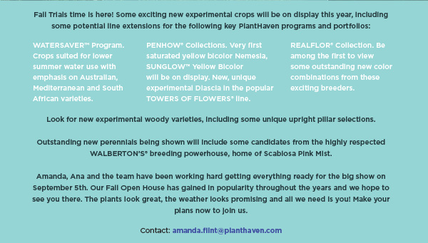 PlantHaven e-Brief Newsletter - August 2017