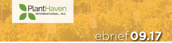 PlantHaven eBrief Newsletter, September 2017