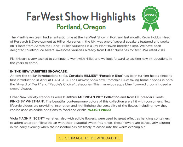 PlantHaven International e-Brief Newsletter - October 2017