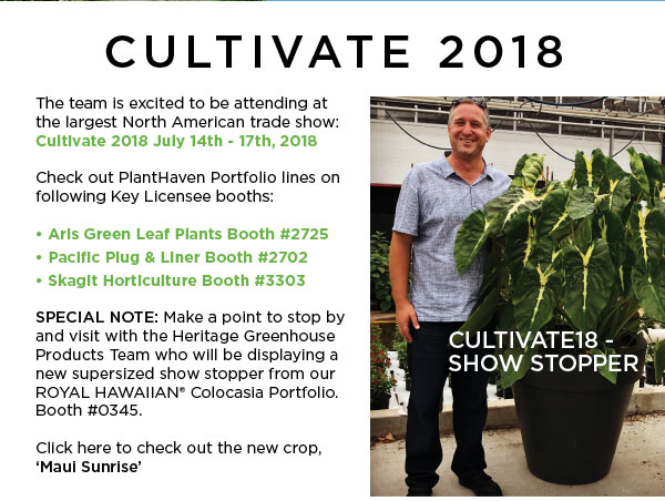 PlantHaven Ebrief Newsletter - July 2018