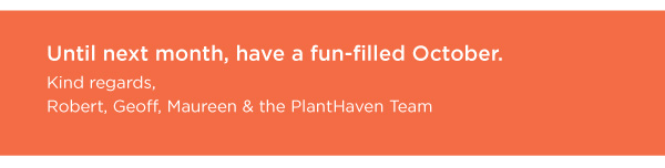 PlantHaven Halloween e-Brief Newsletter - October 2018