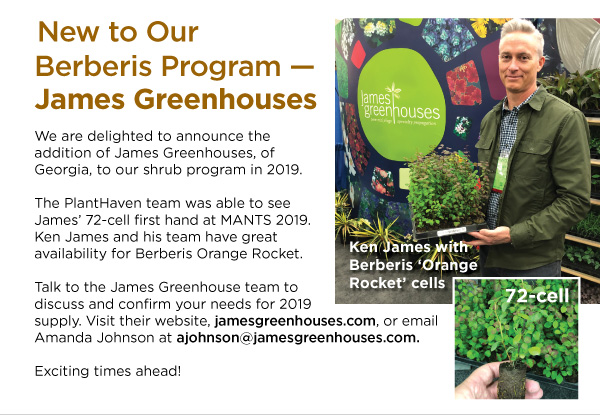 PlantHaven eBrief Newsletter - January 2019