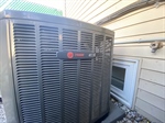 Each apt with TRANE furnaces and ac condensers