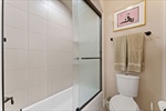 Separate bath  commode space for Hollywood bath