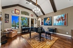 Warm wood floors and more views of Lake Paloma