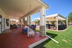 No slip finish on patio and cool deck