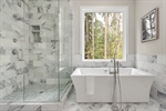 Soaking Tub  Frameless Shower