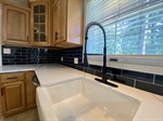 Kohler farmhouse sink  moen faucet