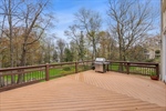 Deck outside kitchen
