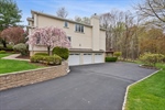 side view of 3 car garage