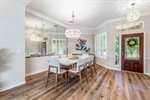 Plenty of space for a large table for entertaining