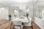 Dining with easy access to kitchen and living room