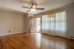 Refinished Harwood Flooring - Lighted Ceiling Fan