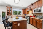 Generously sized kitchen with large island