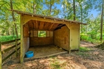 Covered resting area in 2nd pasture