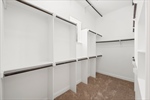Lots of storage options in walk-in closet