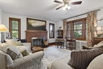 Original fireplace and millwork
