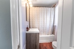 1st flr Bath with vanity + wood style flr