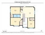 Upper level floor plan.