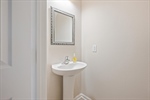 Main level half bath.