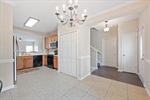 The dining is open to the kitchen.
