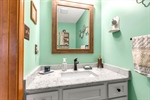 Half BA: Framed wall mirror+Quartz counter