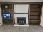 Family Room Feature bookcase Wall