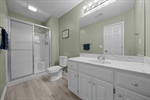 Lower level full bath.