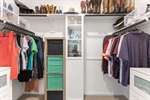 Large walk-in closet in the primary