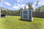 Store your equipment in this handy storage shed!