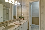 Primary Bath with Double Vanities Water Closet
