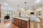 Spacious eat-in kitchen.