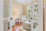 French doors open to the office.