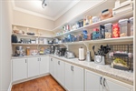 Walk in pantry off the kitchen.